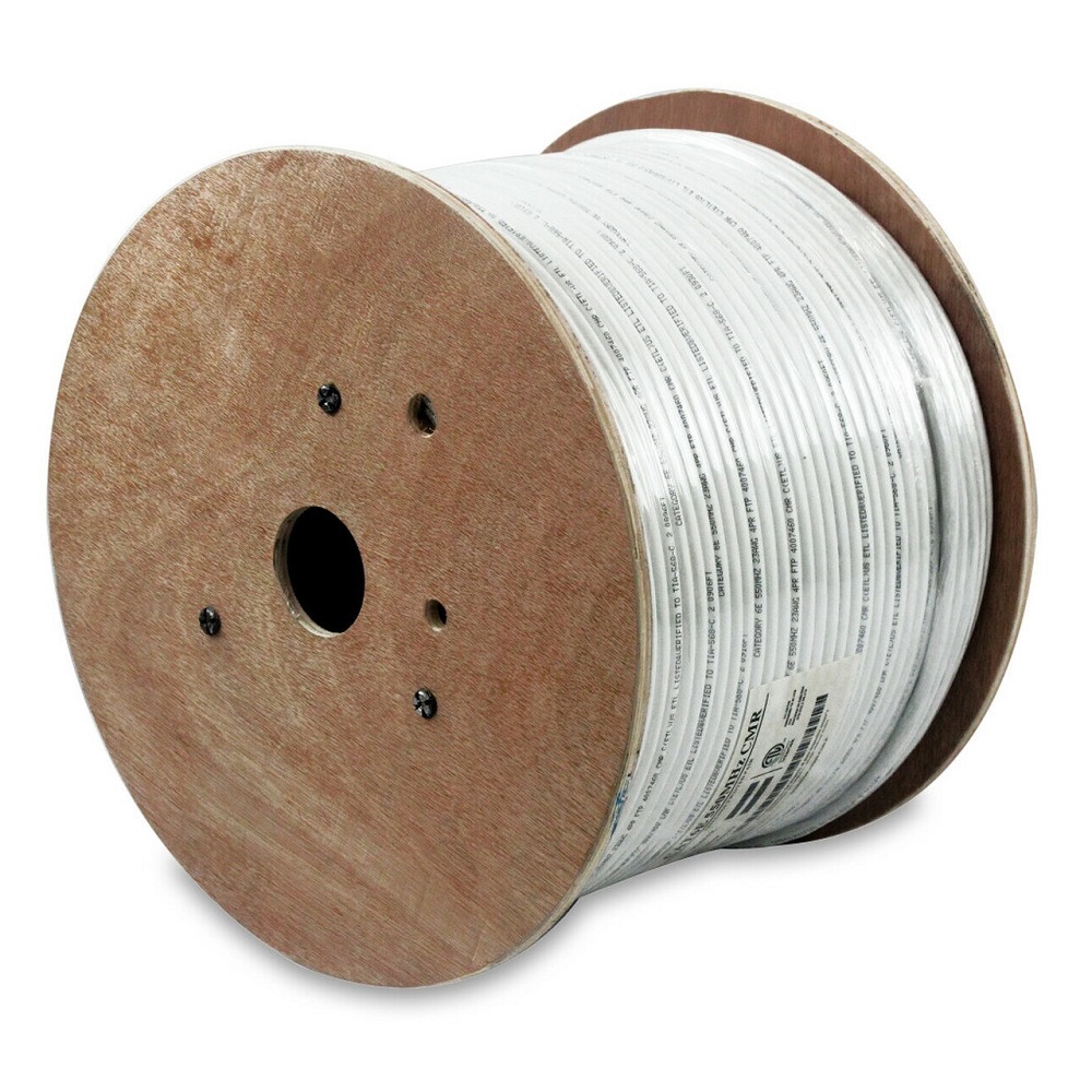 1000Ft Cat.6 23AWG Solid Wire Shielded (FTP) White