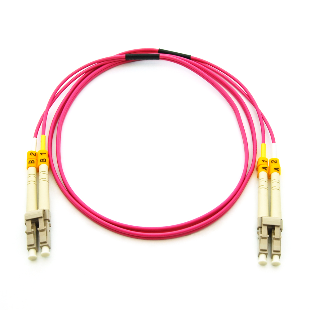 1m Lc Upc Lc Upc Om4 Multimode Duplex Erika Violet Fiber Optic Patch Cable Bestlink Netware