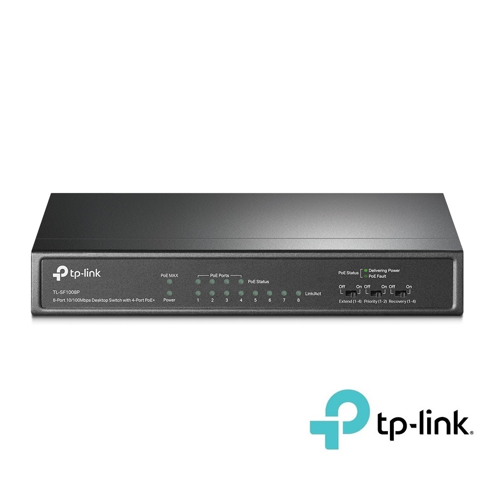 8Port 10/100Mbps Desktop PoE Switch TP-Link SF1008P