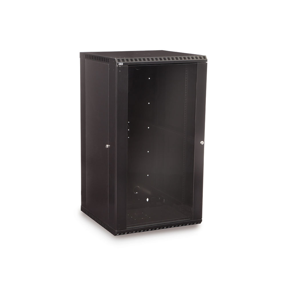 22U Fixed Wall Mount Cabinet  Glass Door
