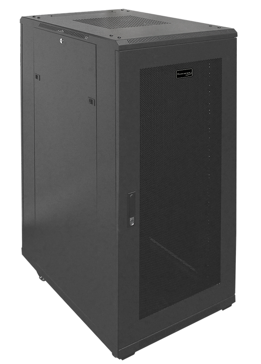 27U Standing Network Server Cabinet w/ Reversible Vented Door