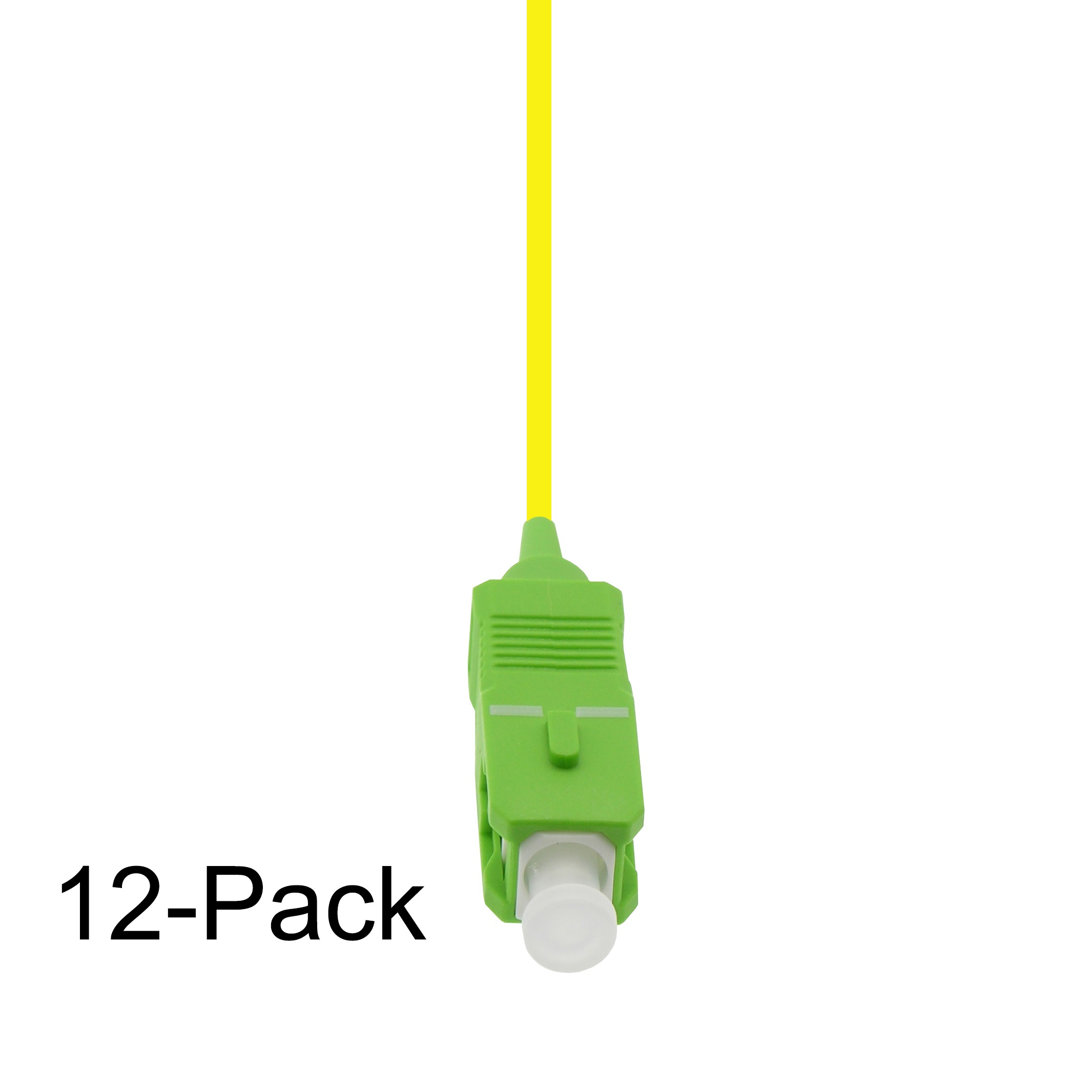 12-Pack 2m SC/APC Singlemode Pigtail Yellow