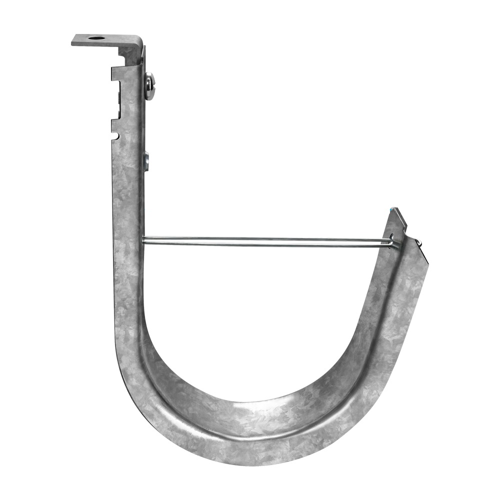 Img for product 4" Ceiling Mount J Hook with Retaining Clip, 25-Pack
