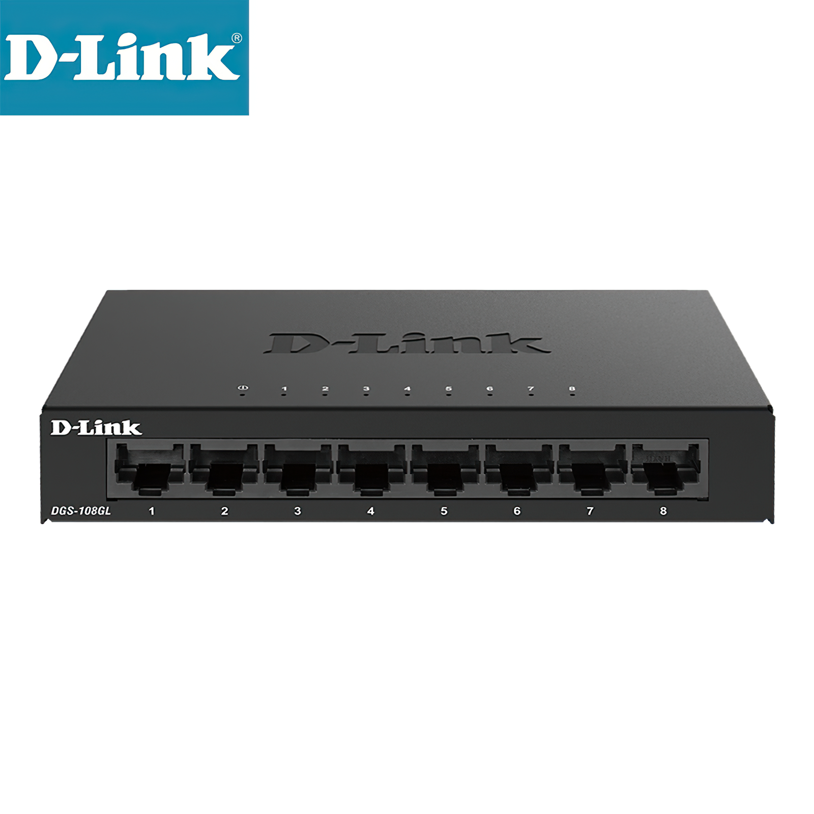 8 Port Unmanaged Gigabit Switch D-Link DGS-108GL