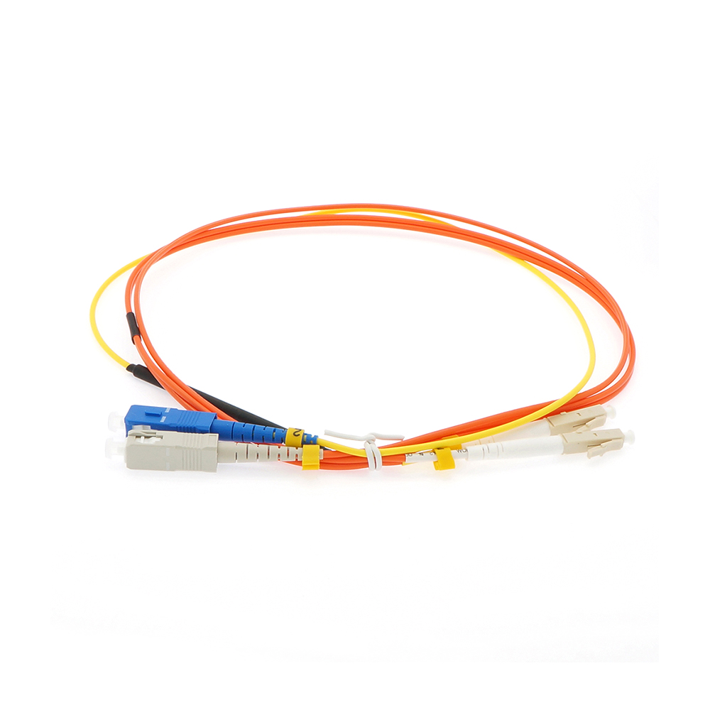 2m Singlemode SC to OM2 LC Duplex Mode Conditioning Fiber Optic Patch Cable