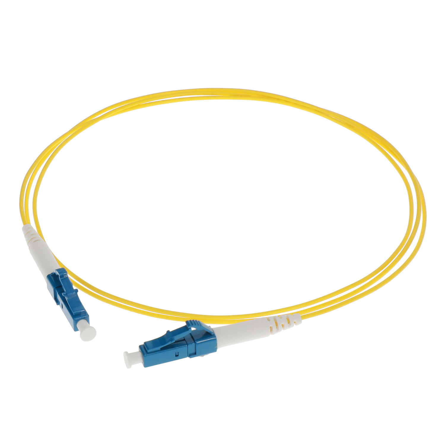 1m LC/UPC-LC/UPC Singlemode Simplex 1.2mm Slim Fiber Optic Patch Cable with Short Boot