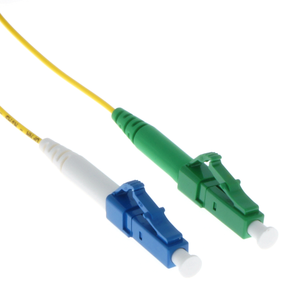 5m LC/UPC-LC/APC Singlemode Simplex 1.2mm Slim Fiber Optic Patch Cable with Short Boot