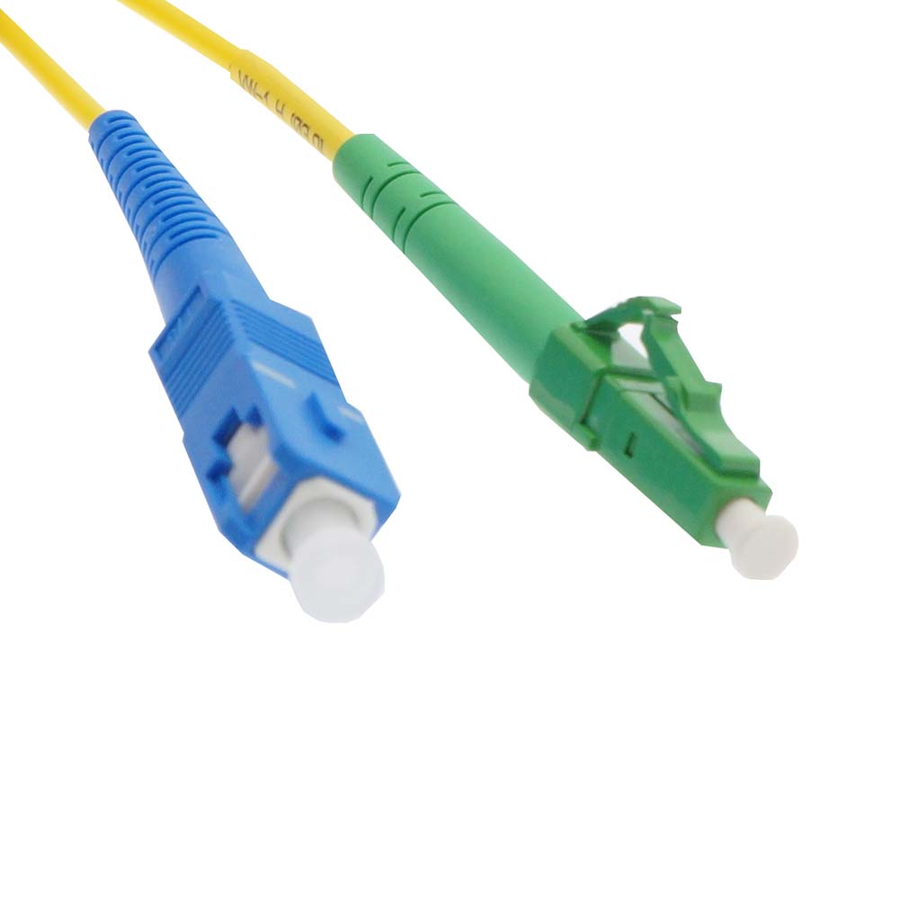 2m SC/UPC-LC/APC Singlemode 3.0MM OFNR Simplex Fiber Optic Patch Cable