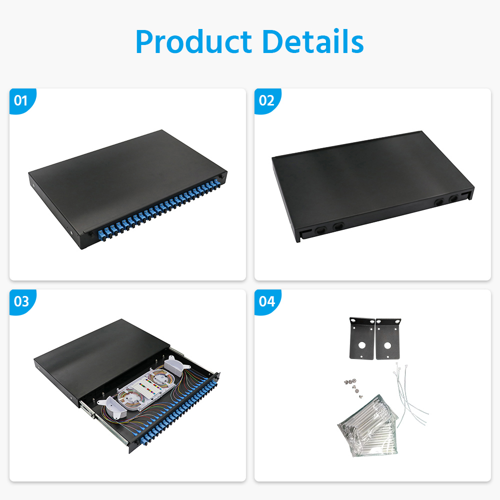 24 Port (SC) Slide Rack Mount ODF Fiber Optical Patch Panel