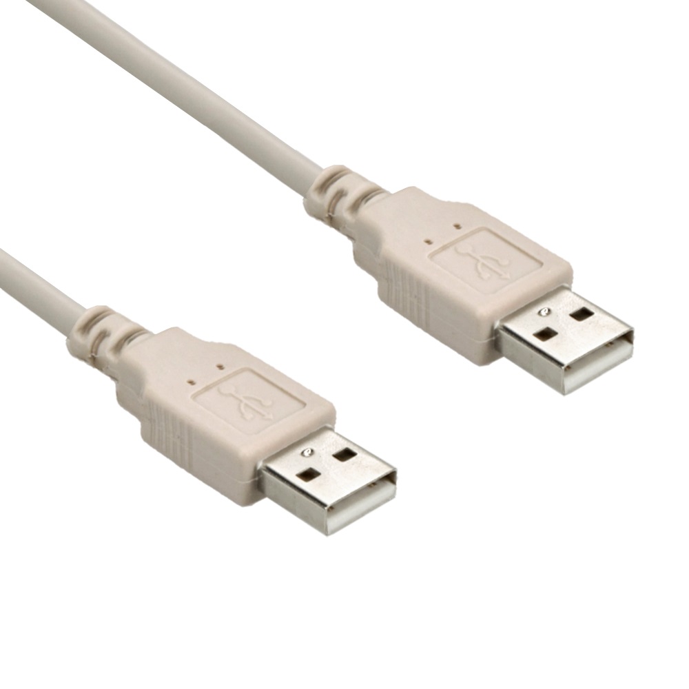 6Ft A-Male to A-Male USB2.0 Cable Ivory