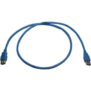 1.5Ft USB3.0 A-Male to A Female Blue