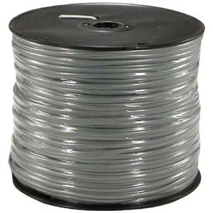 1000Ft 4 Conductor Silver Satin Modular Cable Reel 28AWG