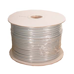 1000Ft 6 Conductor Silver Satin Modular Cable Reel 28AWG