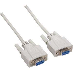 25Ft DB9 F/F Null Modem Cable