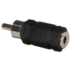 RCA Plug to 3.5mm Mono Jack Adapter