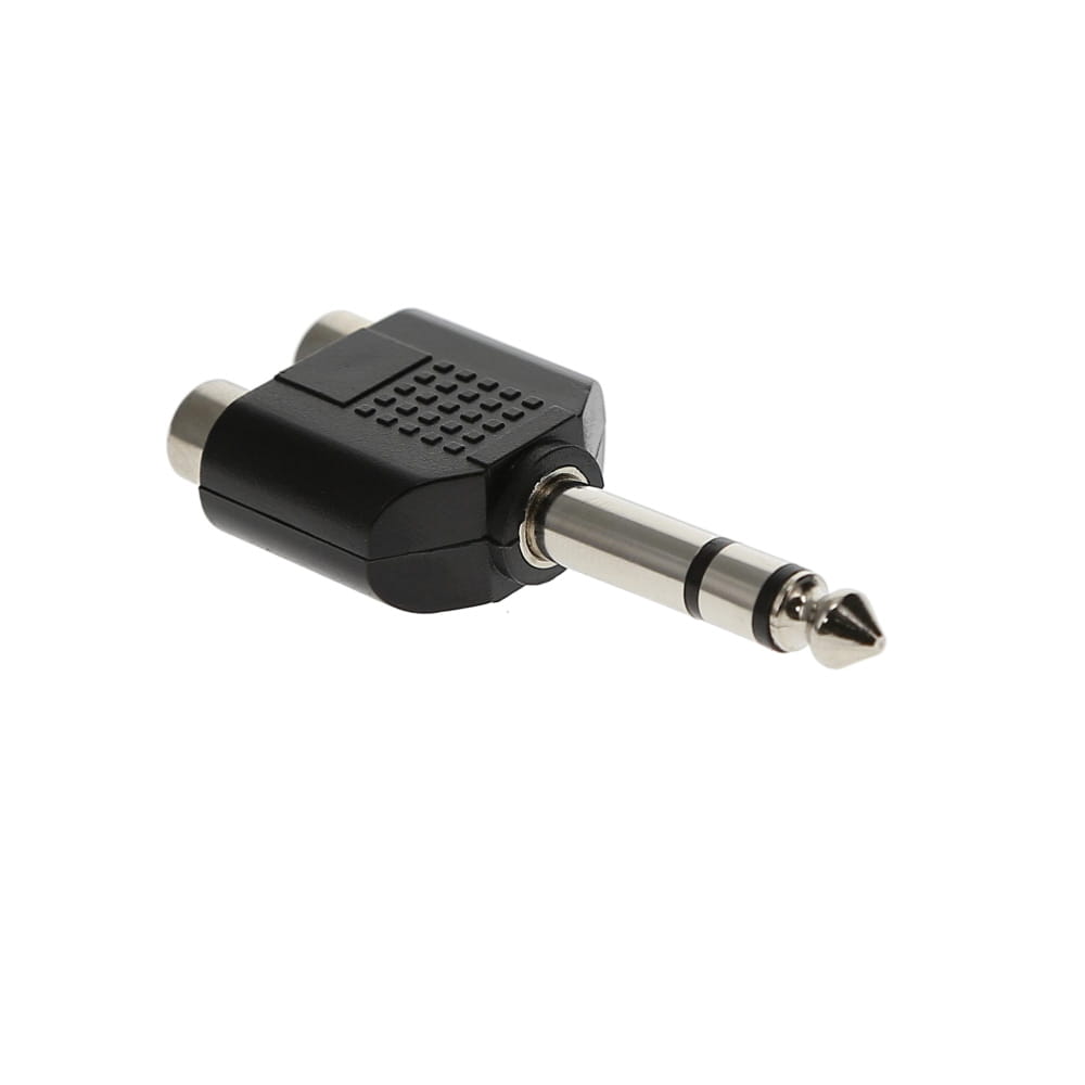 1/4 inch Stereo to Dual RCA Jack Adapter