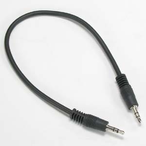 1Ft 3.5mm Stereo M/M Speaker/Headset Cable