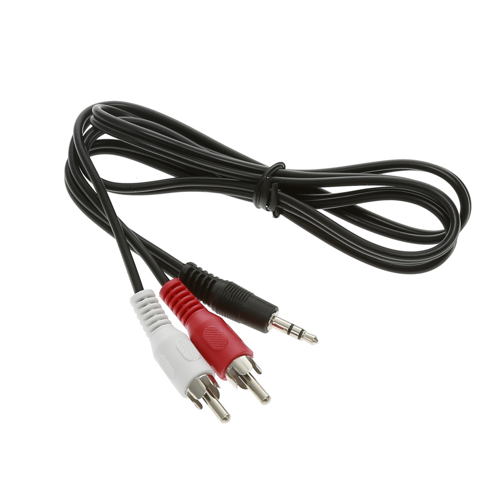 3Ft 3.5mm Stereo Plug to 2xRCA-M Cable