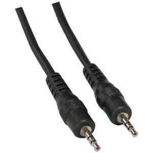 6Ft 2.5mm Stereo M/M Speaker/Headset Cable