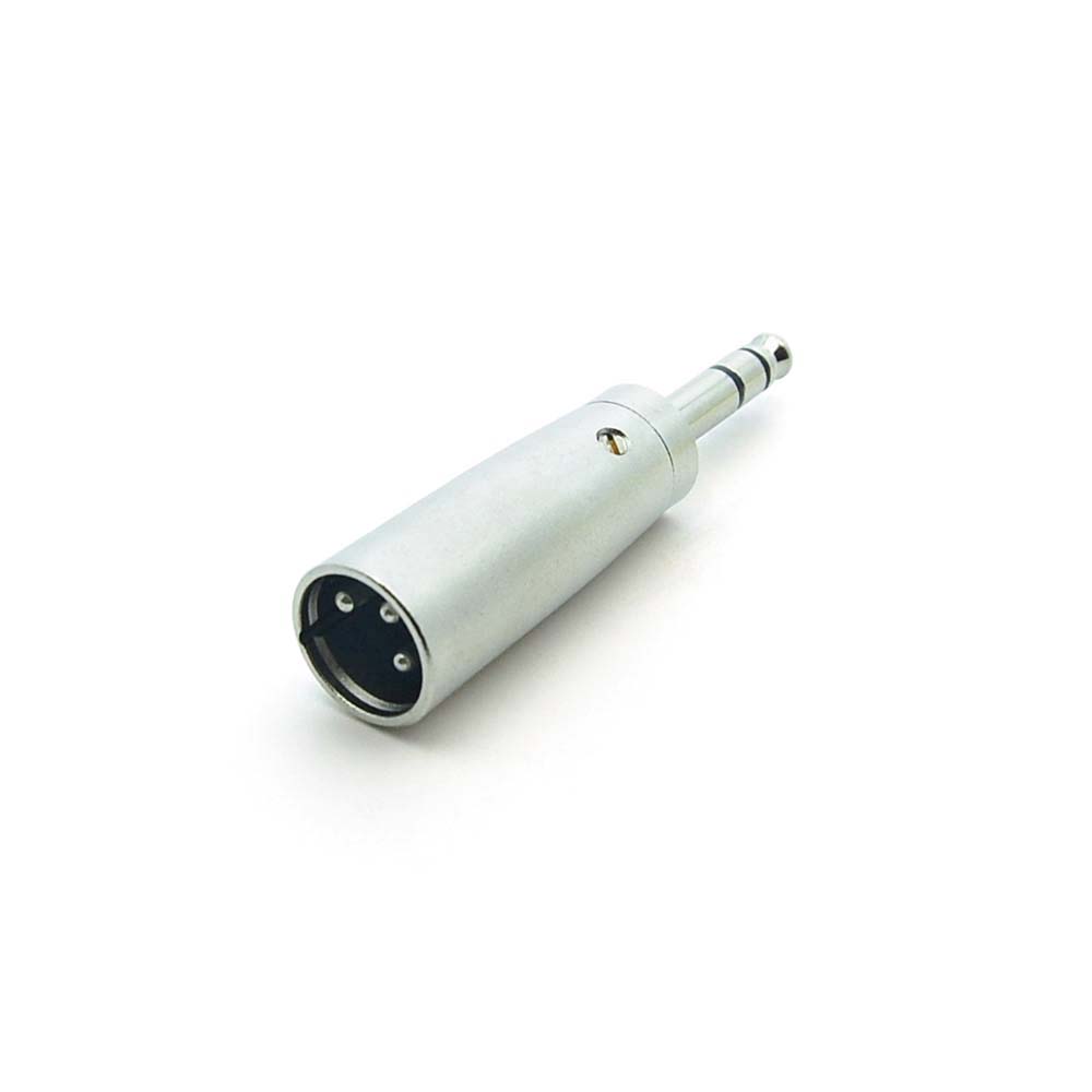XLR Male to 1/4" Stereo Male Adapter