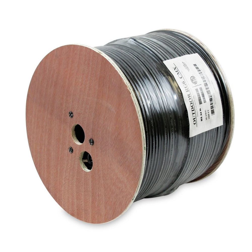 1000Ft RG6 CCS Dual Shield Direct Burrial Outdoor Cable