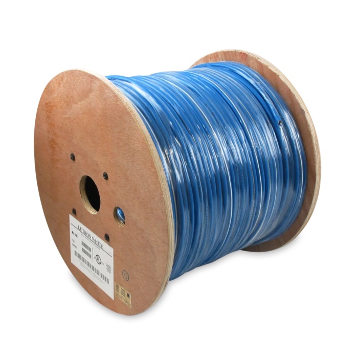 1000Ft 18AWG/4C Stranded Shielded w/ Drain Lutron White Cable, UL Listed