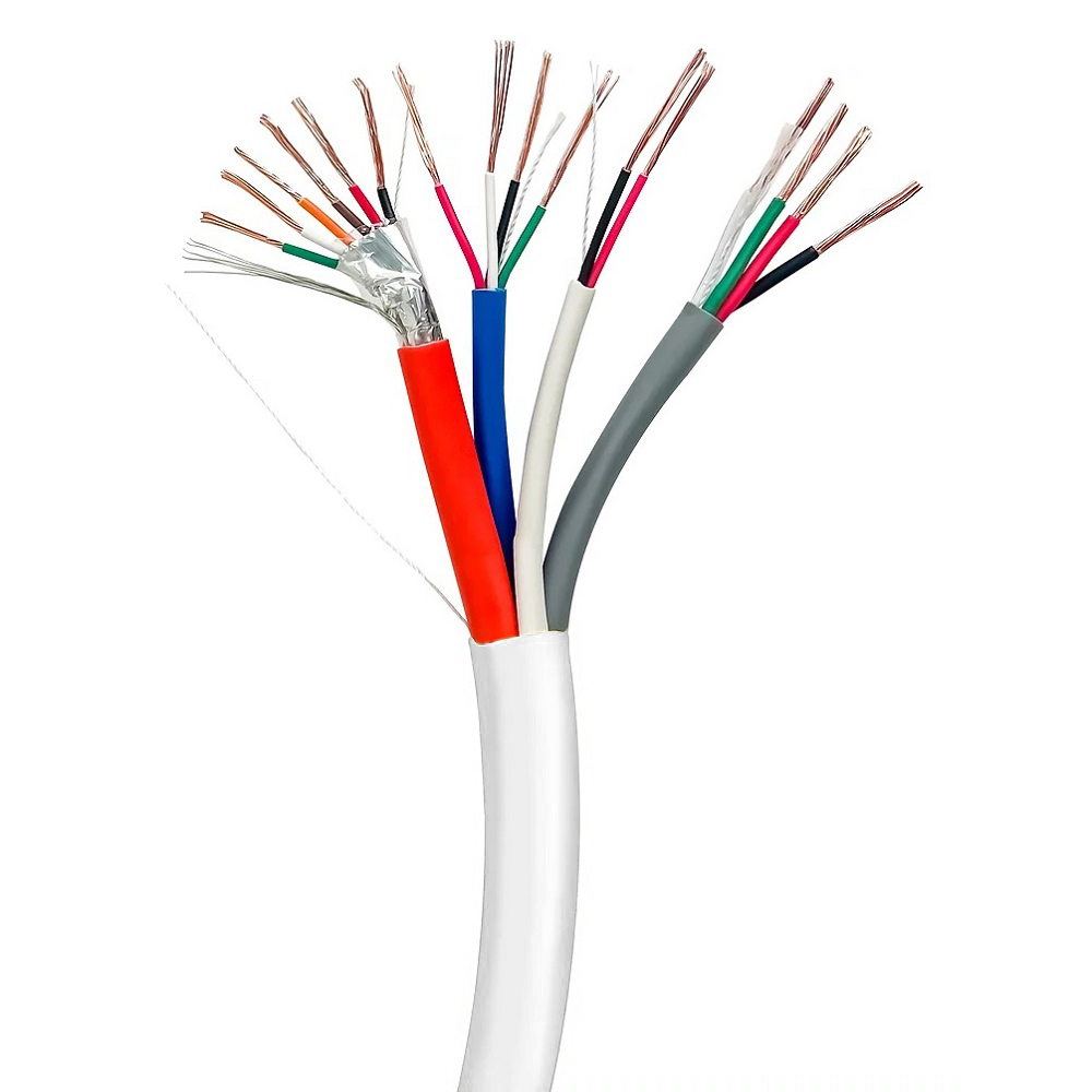 1000Ft Access Control Cable Plenum (CMP) White (18AWG/4C + 22AWG/4C + 22AWG/2C + 22AWG/6C)
