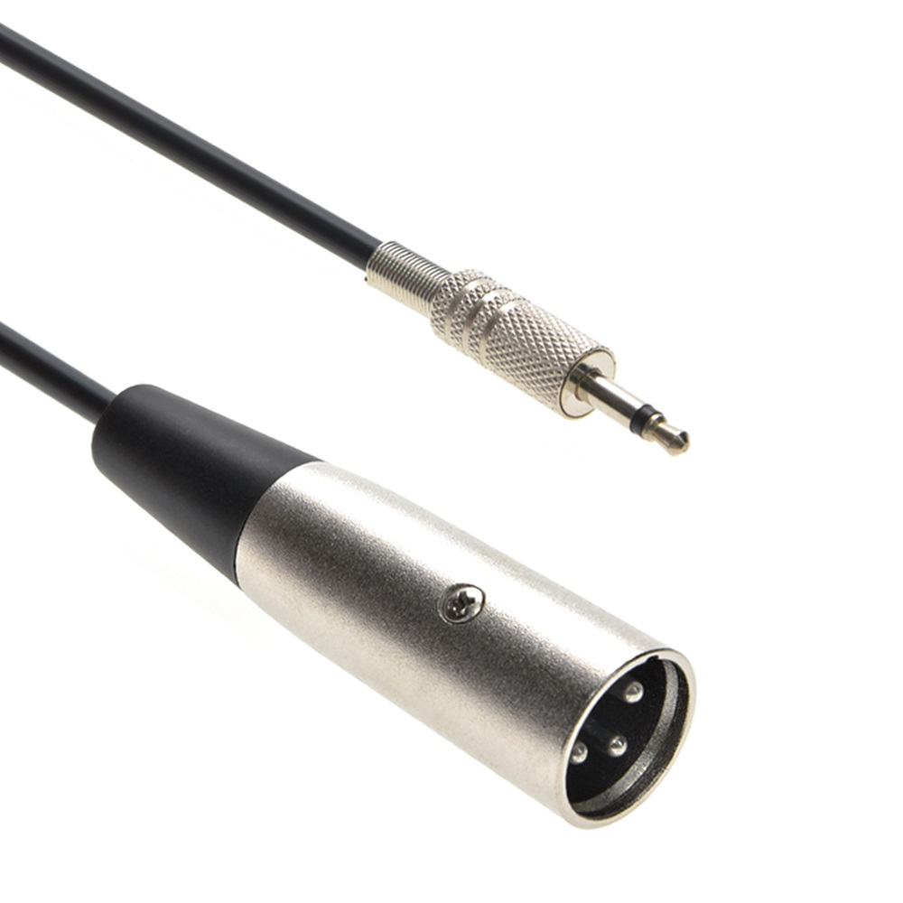 25Ft XLR Male to 3.5mmm Mono Male Cable