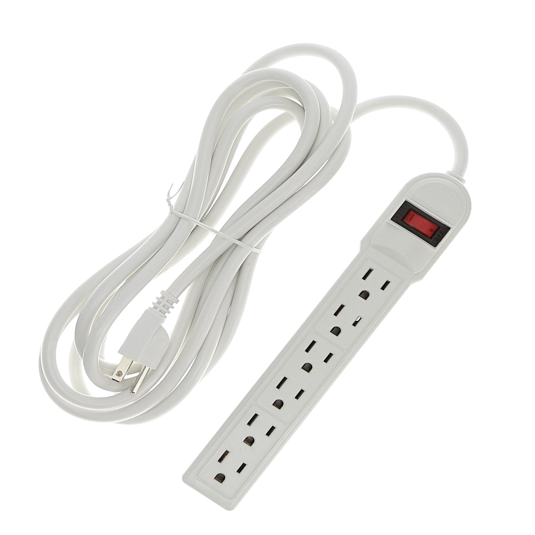 12Ft 6-Outlet Surge Protector 14AWG/3, 15A, 90J