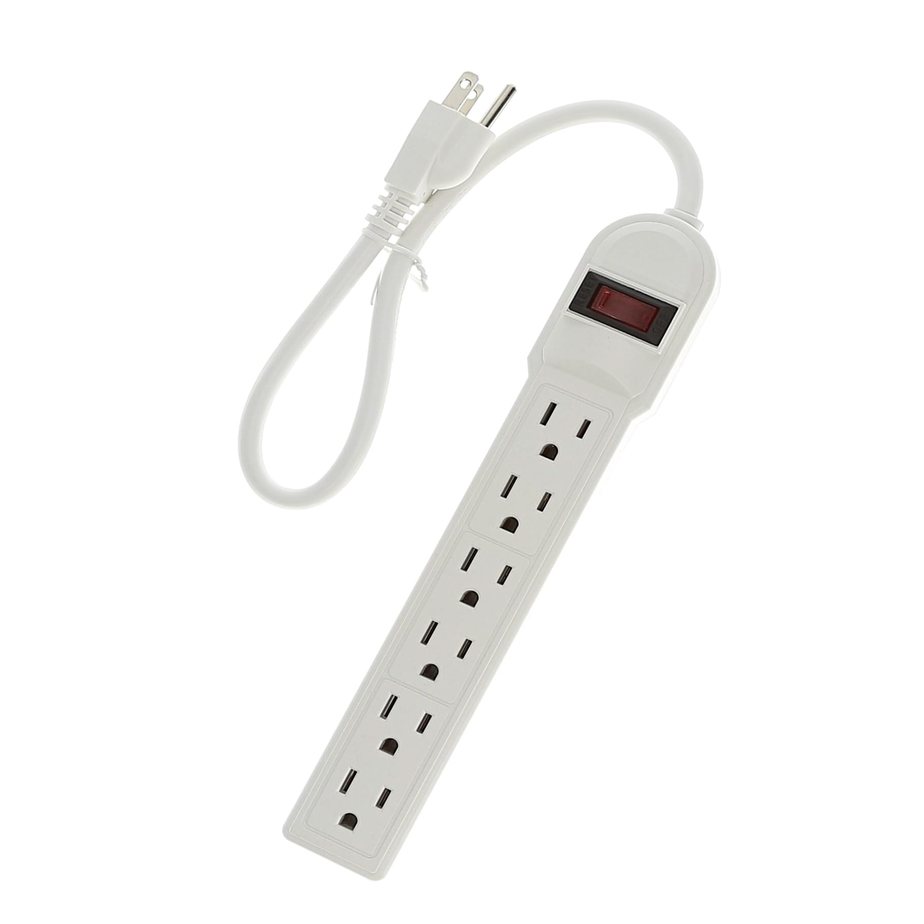 1.5 Ft 6-Outlet Surge Protector 14AWG/3 15A, 90J