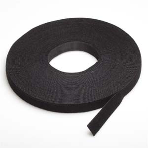 50Ft 0.8" Width Velcro Strap Tape Black