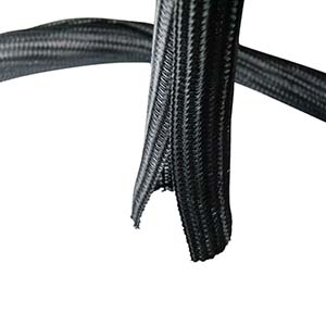 Self Closing Cable Sock Black 1.5" (38.1mm) x 50Ft(15.24m)
