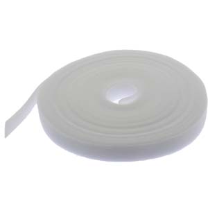 50Ft 0.8" Width Hook and Loop Strap Tape White
