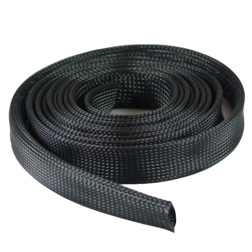 Expandable Braided Cable Sleeve Black 2"(50.8mm) x 100Ft (30.48m)
