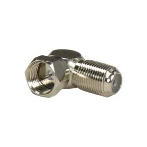 F-Type Right Angle Screw-on Plug Adapter