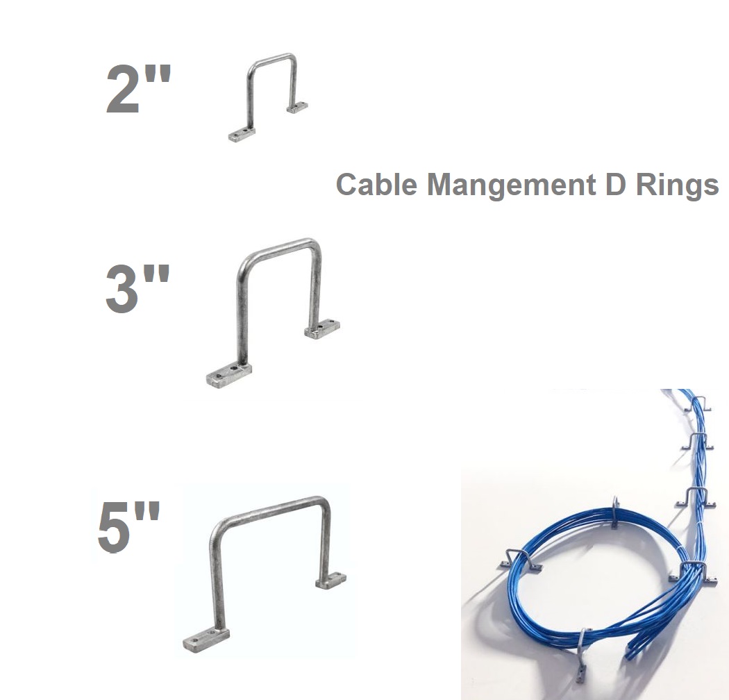 5" Cable Management Distribution "D" Rings ( 50Pack) Bestlink Netware